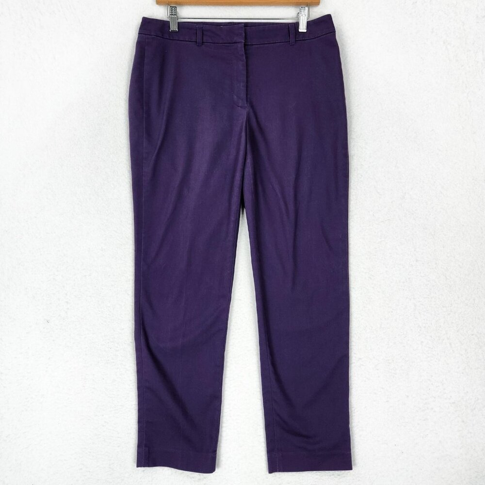 White House Black Market Purple Ankle Pants
